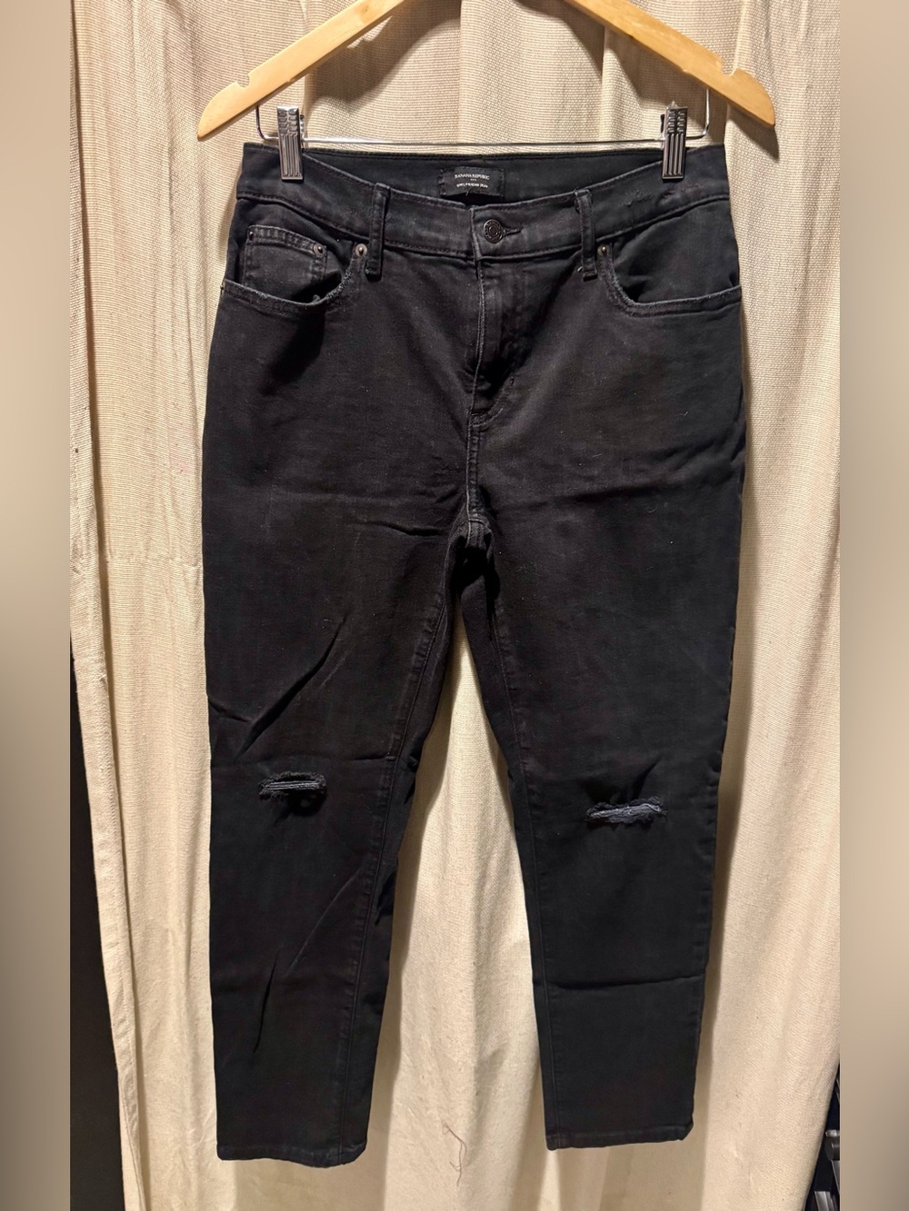 Banana Republic Black Girlfriend Jeans